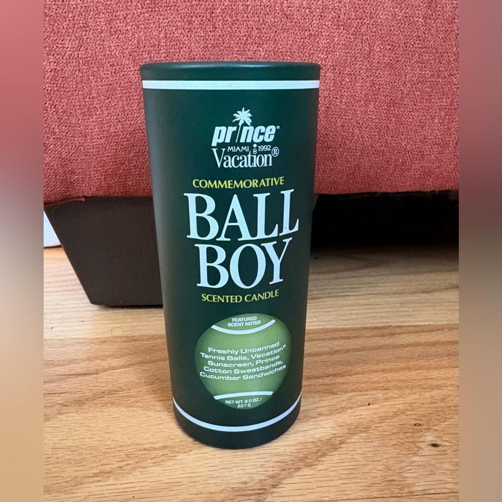 Prince Miami Vacation 1992 Commemorative Edition Ball Boy Scented Candle